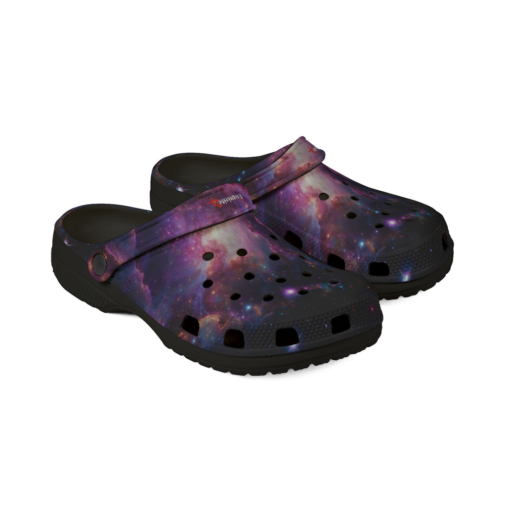 Galaxy Print Clogs — EVA Foam Rubber Slip-On Shoes