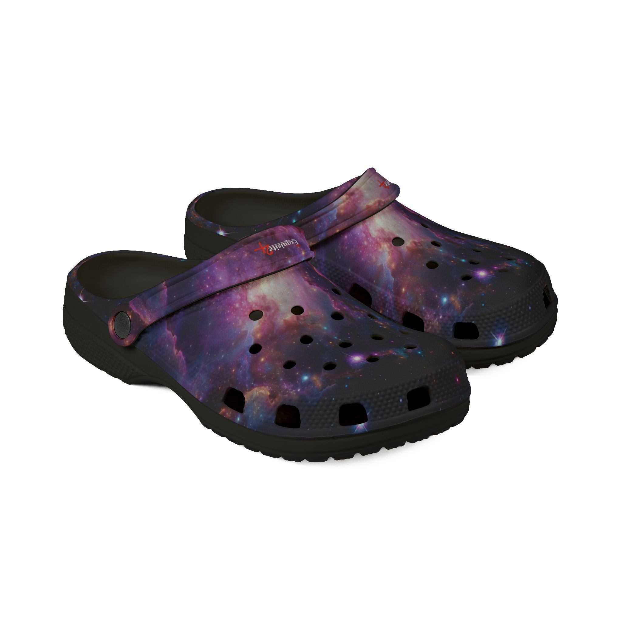 Galaxy Print Clogs — EVA Foam Rubber Slip-On Shoes