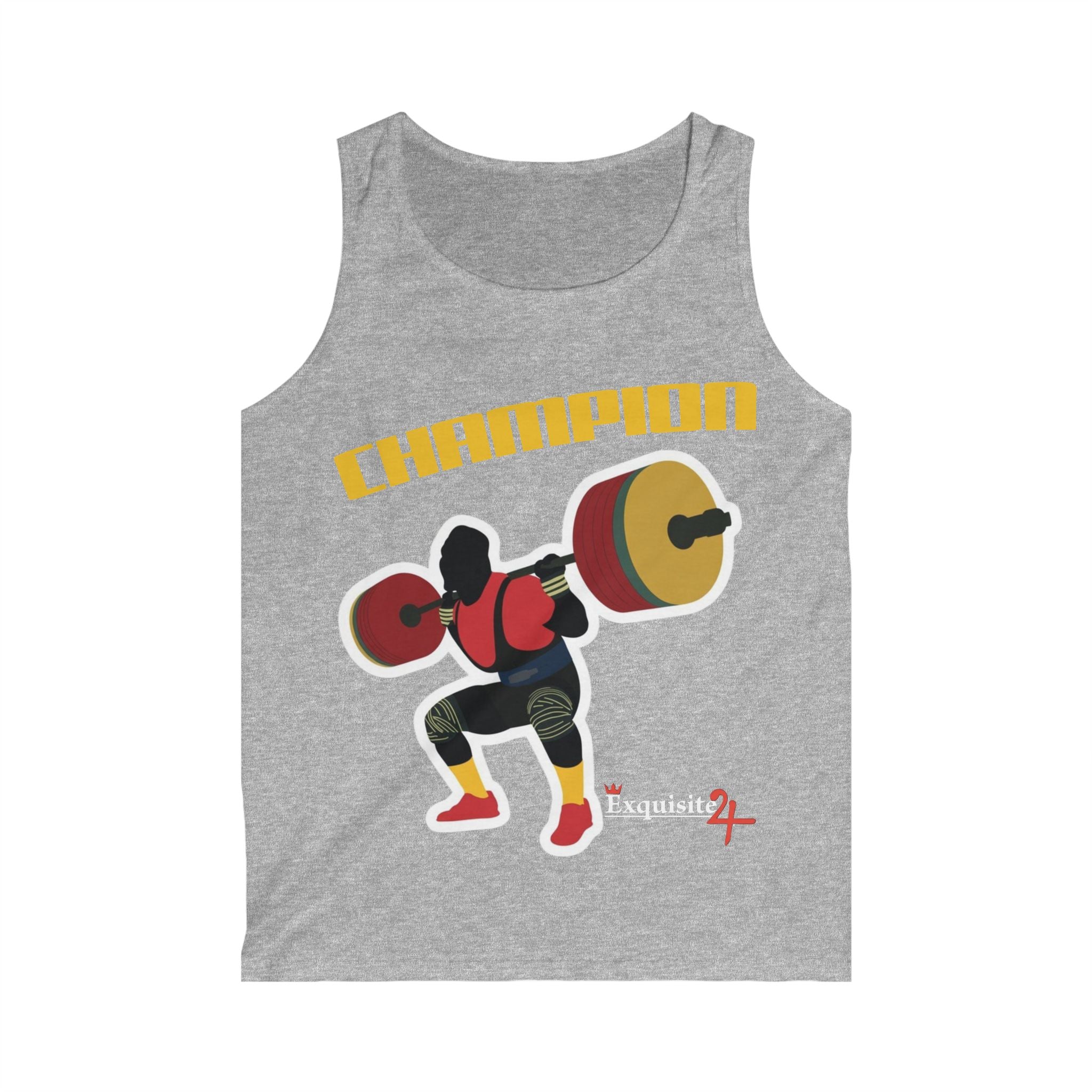 Champion Weightlifter Tank Top — 'Champion' Graphic Fitness Tank for Men