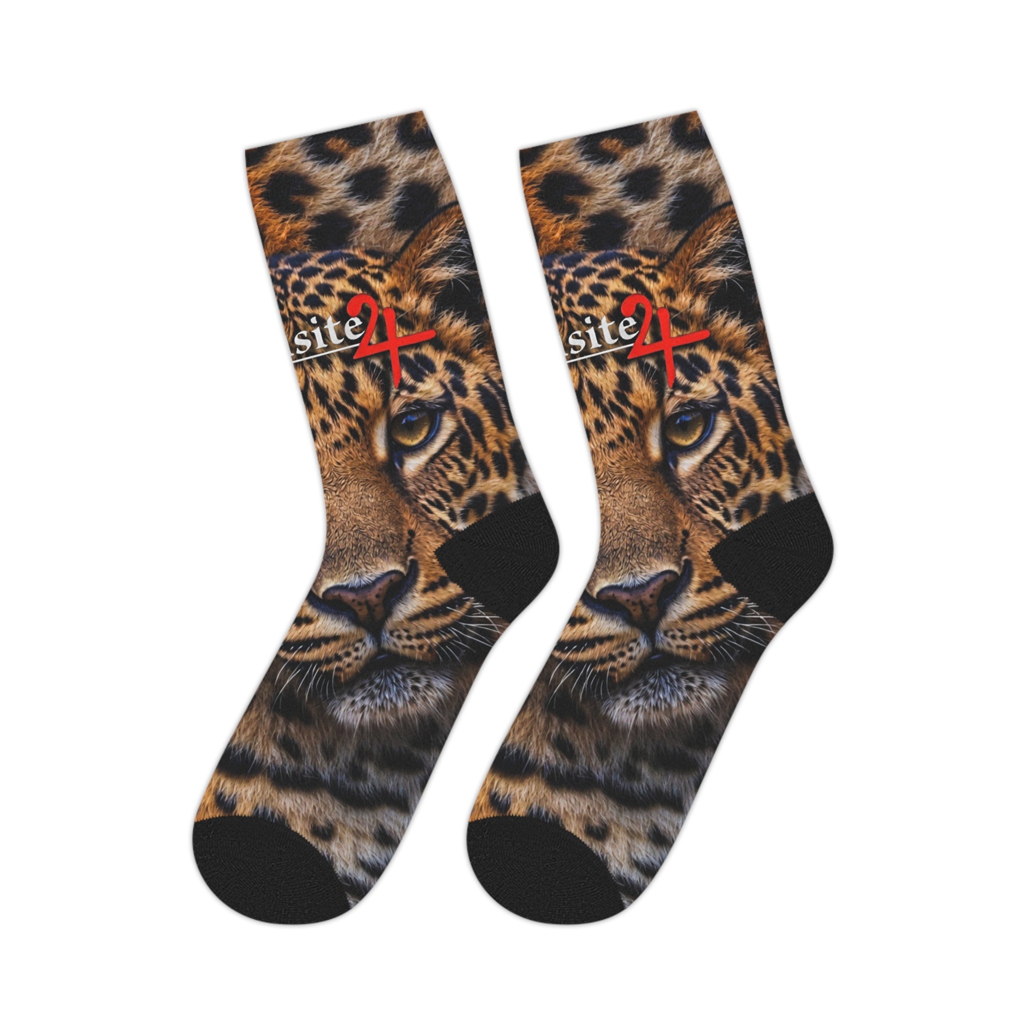 Exquisite 24 Leopard Print Mid-Length Socks