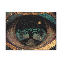 Mystic Eye Tree of Life Stretched Canvas