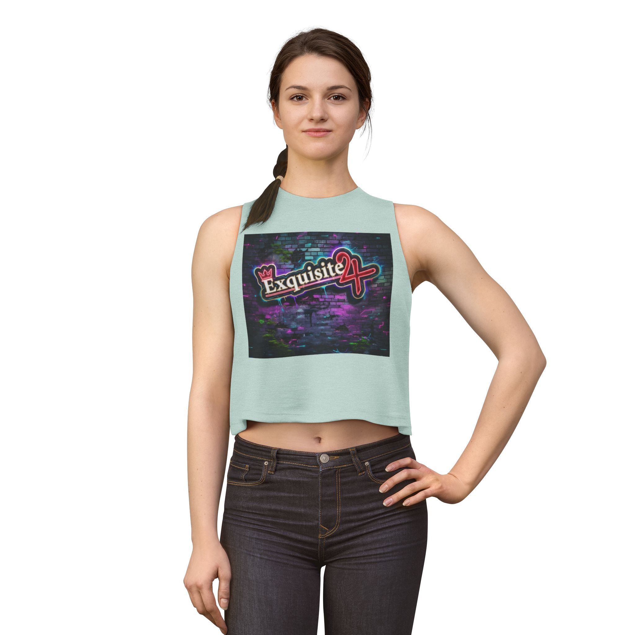 Crop Top — Graffiti Wall Logo Graphic Tank