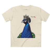 Crowned Blue Peacock Graphic Tee
