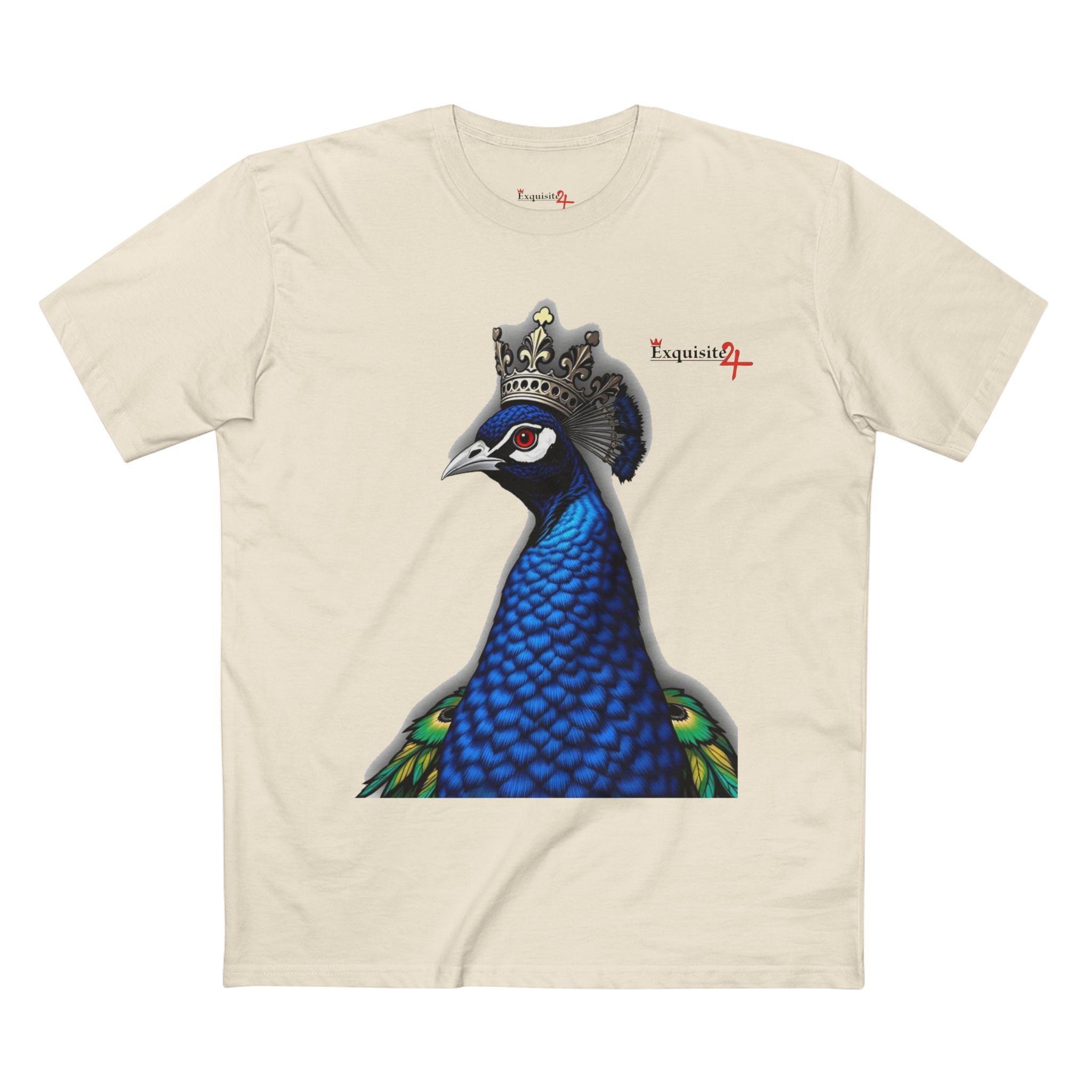 Crowned Blue Peacock Graphic Tee