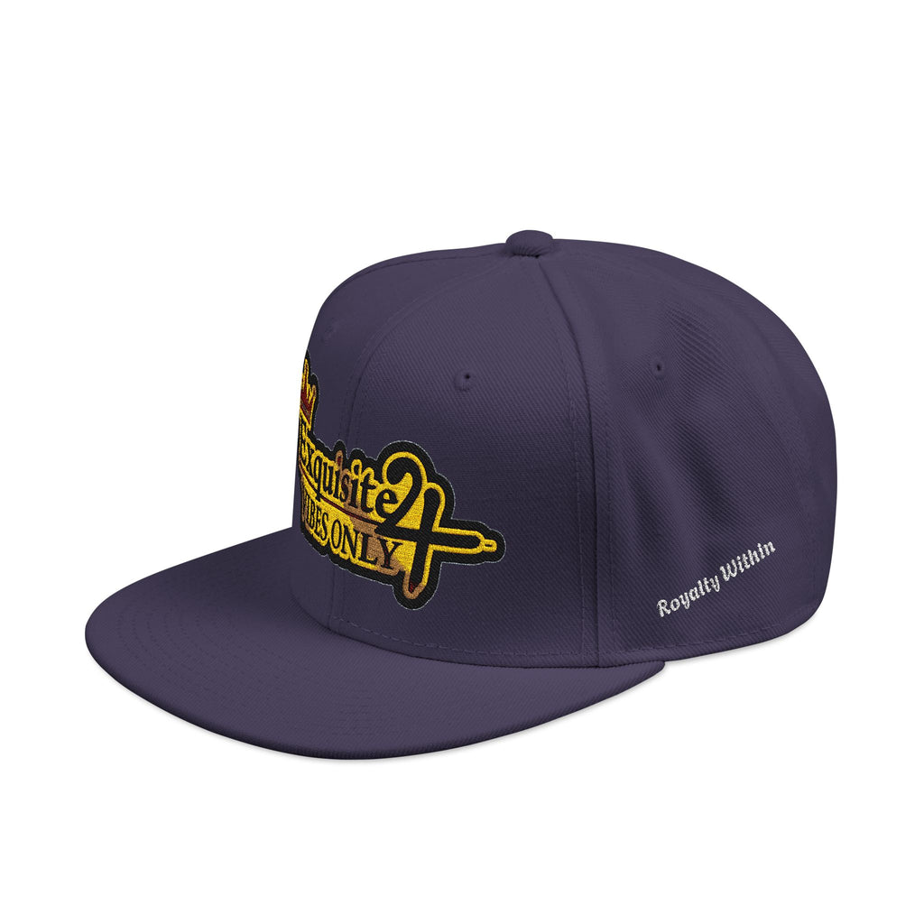 Exquisite 24 VIBES ONLY Embroidered Snapback Hat — Vintage Script Logo Streetwear Cap