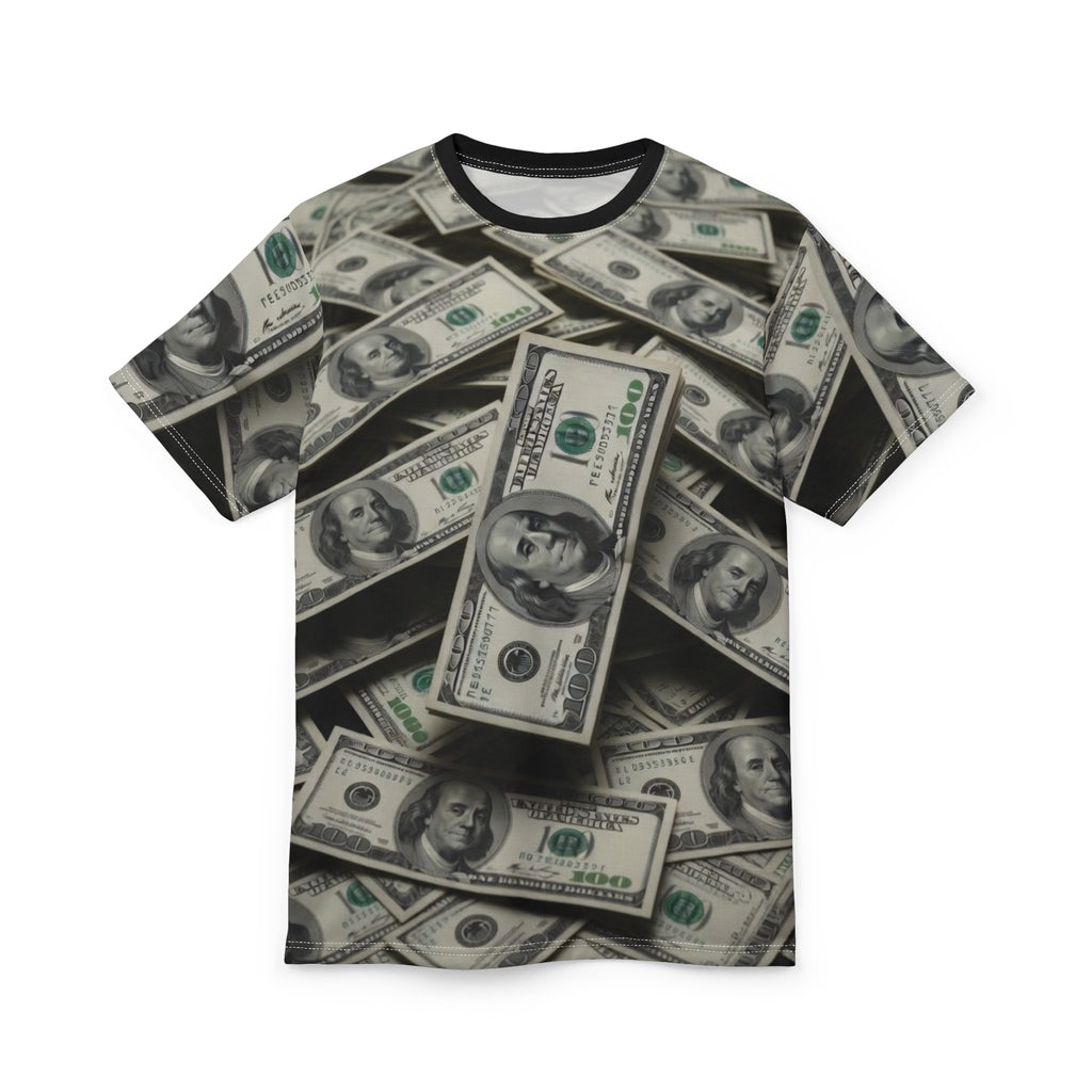 All-Over Money Print Tee — Cash Pattern Graphic Shirt