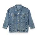Exquisite 24 Blue Rose Women's Denim Jacket — Embroidered Back Logo