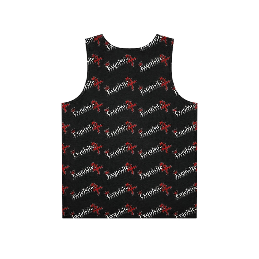Exquisite 24 Logo Black All-Over Print Tank Top