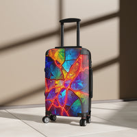 Colorful Cracked Glass Suitcase