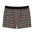Exquisite 24 Boxer Briefs — Grey All-Over Logo Print