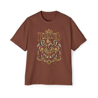 Paisley "BLESSED" Oversized Graphic Tee