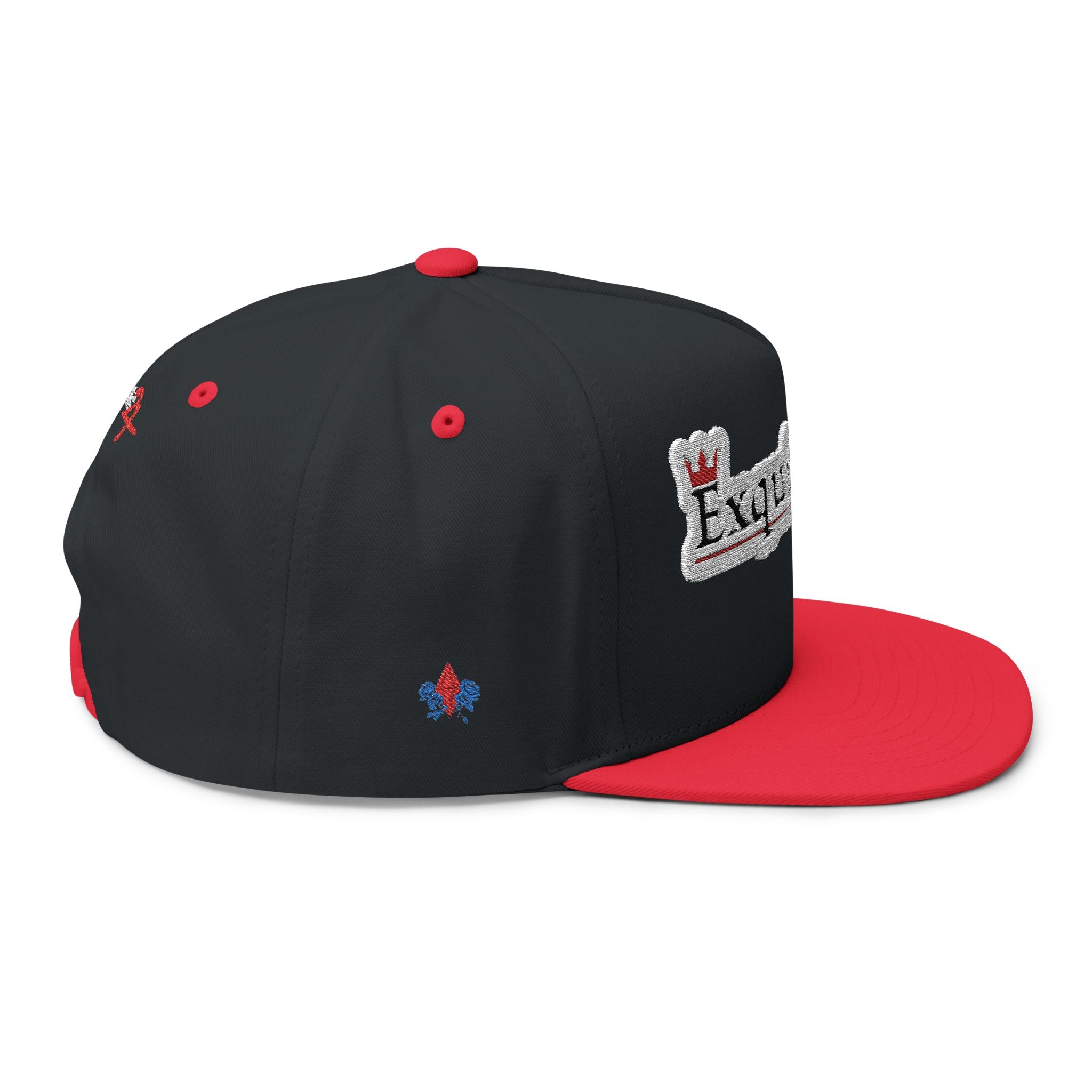 Classic Exquisite 24 Embroidered Flat Bill Cap