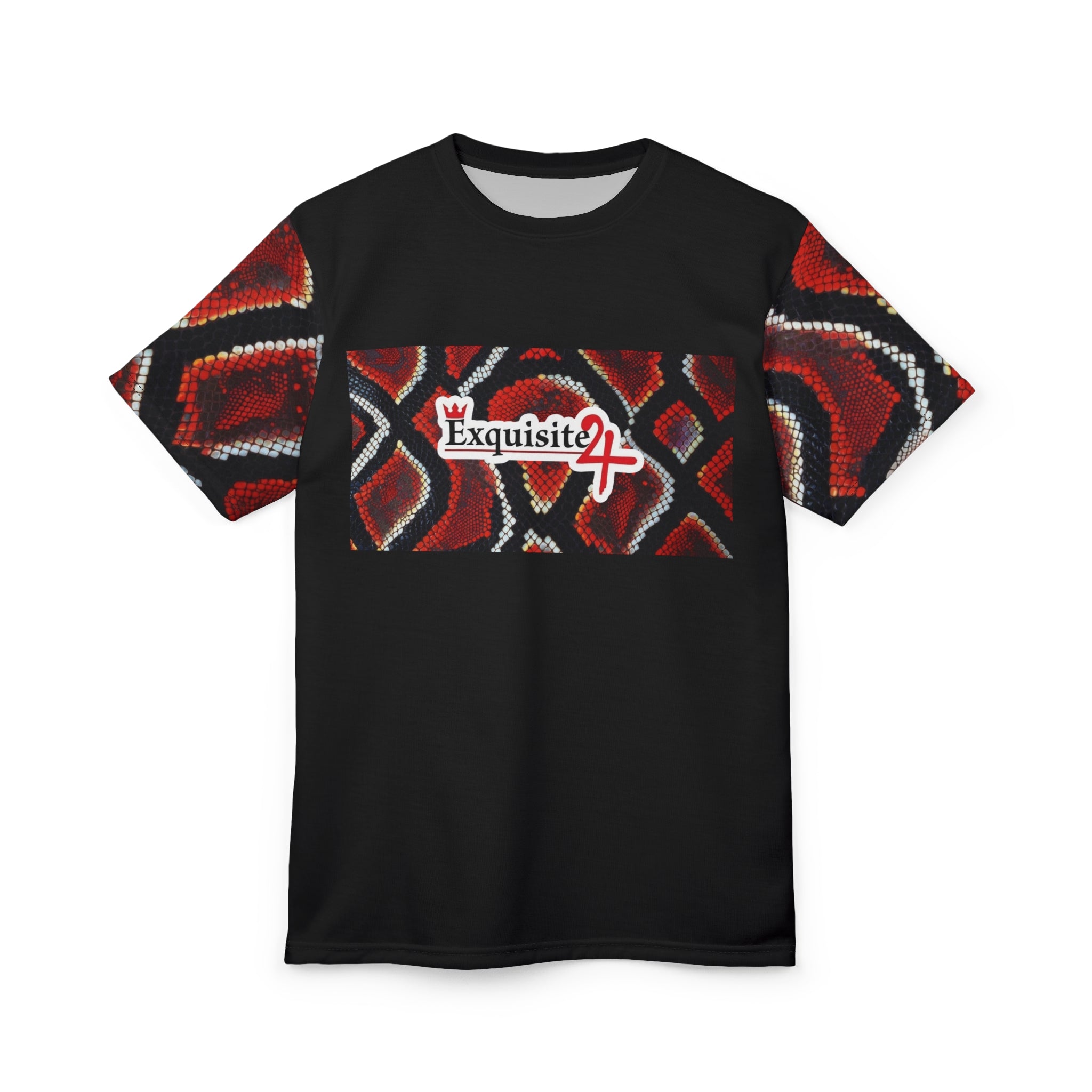 Exquisite 24 Red Snake Print Tee