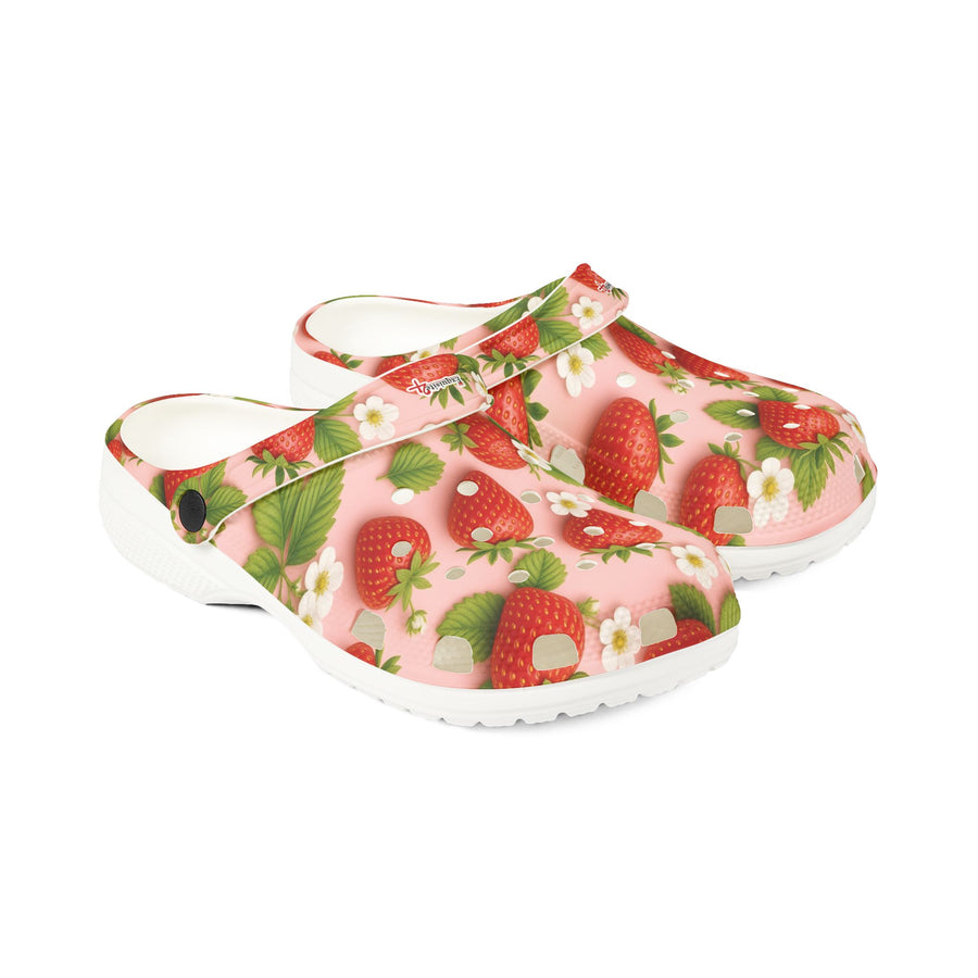 Strawberry Print EVA Foam Clogs
