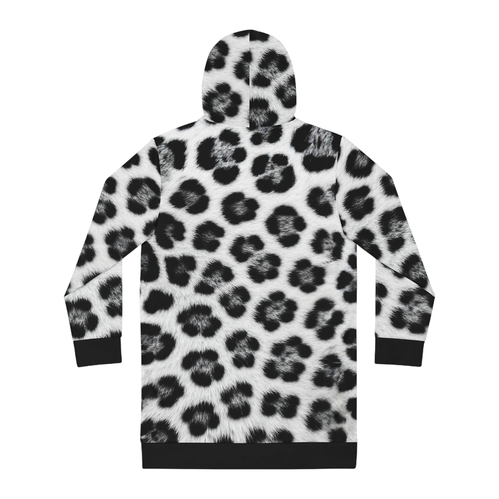 Leopard Print Hoodie Dress