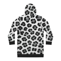 Leopard Print Hoodie Dress