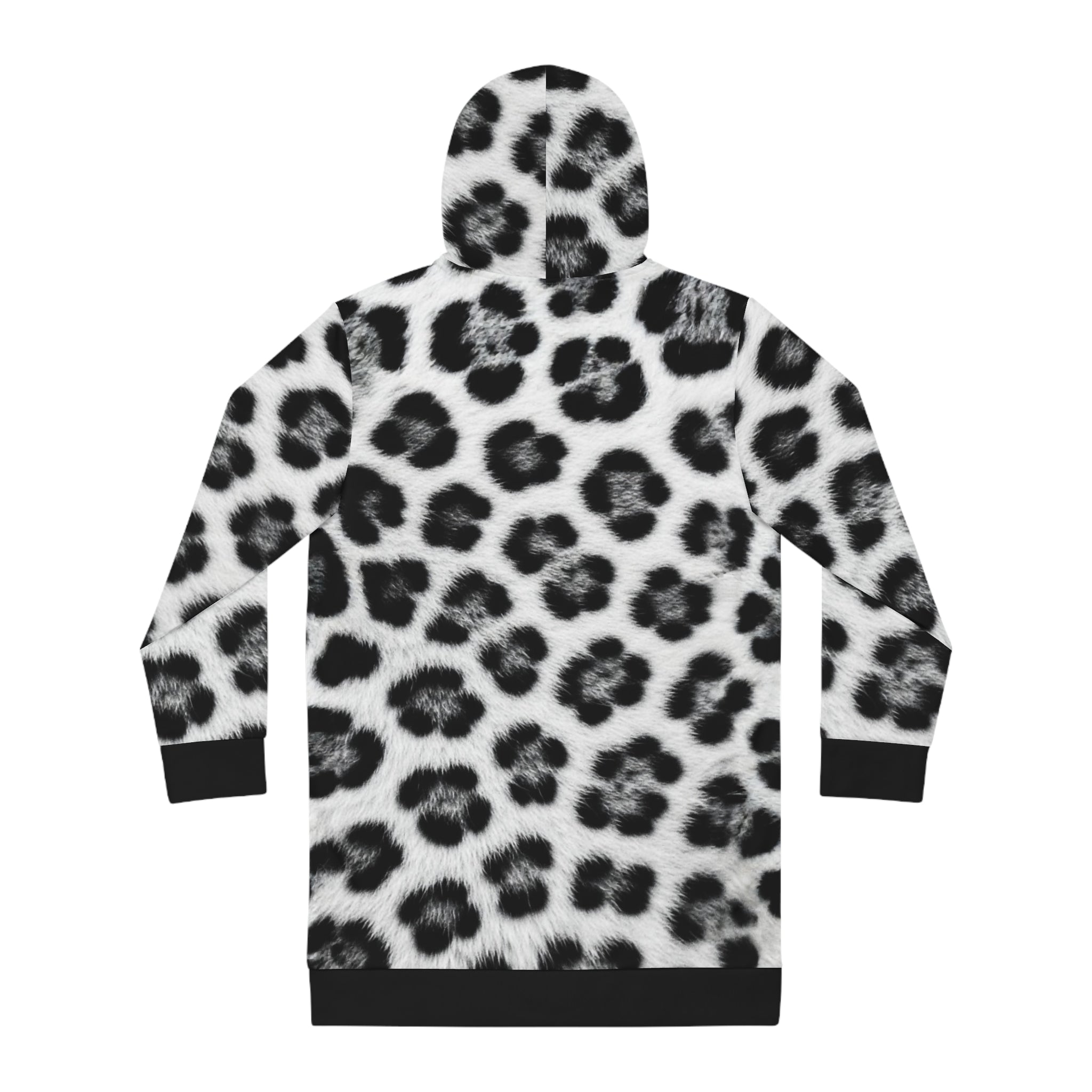 Leopard Print Hoodie Dress