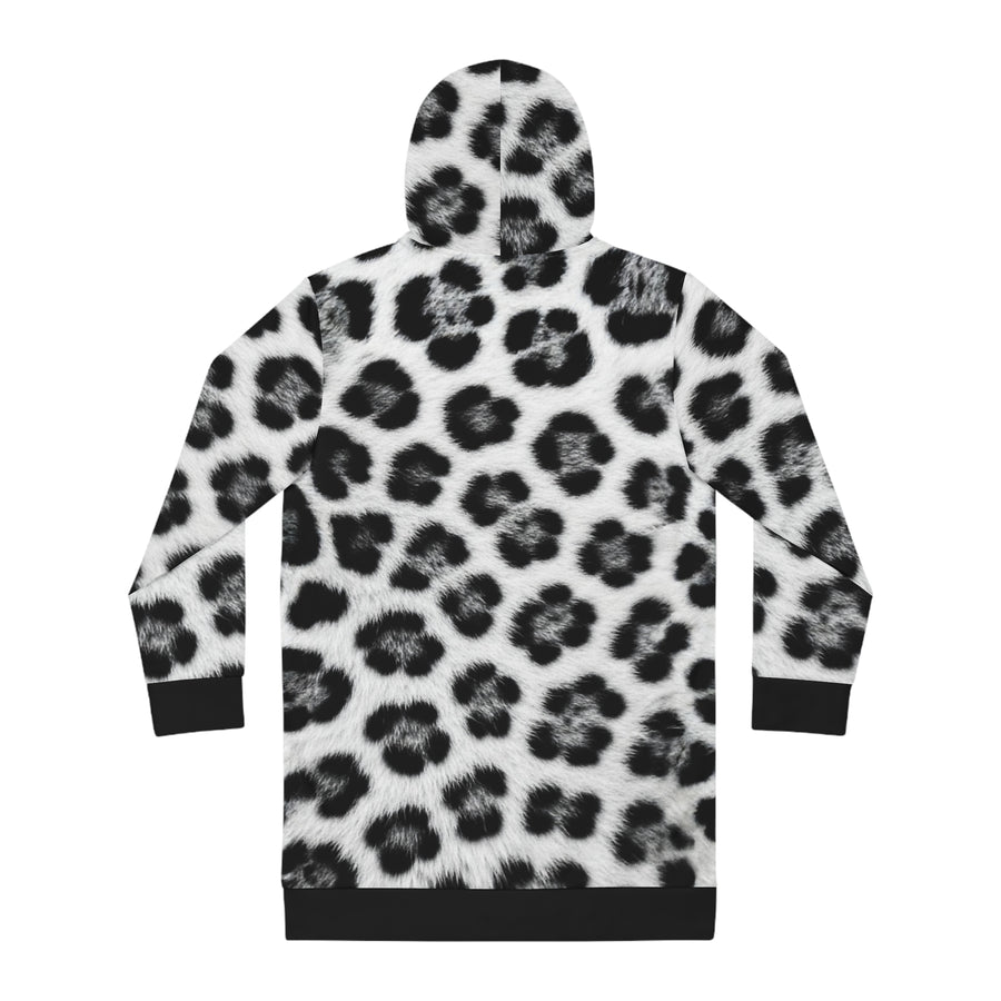 Leopard Print Hoodie Dress