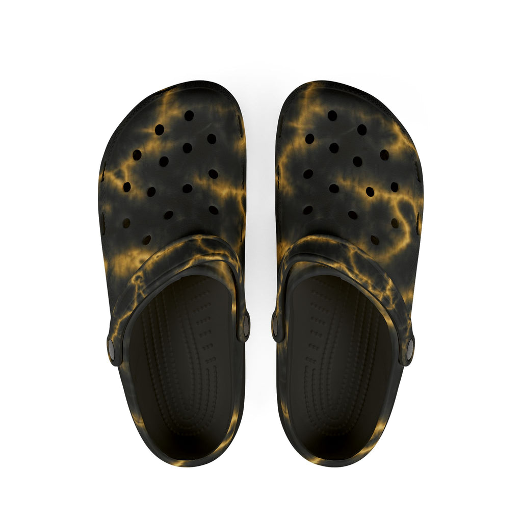 Black & Gold EVA Foam Clogs