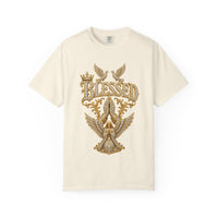 Gold "BLESSED" Graphic T-Shirt