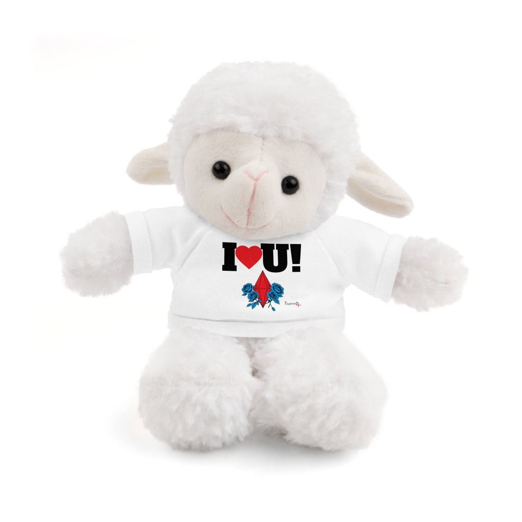 Plush Bear with Branded Tee – Red Diamond and Blue Roses Teddy