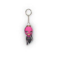 Queen Mask Sticker — Pink Balaclava Girl Mini Plush Keychain