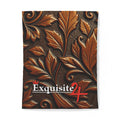 Exquisite 24 Brown Embossed Leaf Cotton Duvet Cover