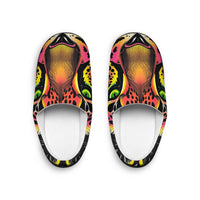 Men's Leopard Art Indoor Slippers — Colorful Neon Jungle Print