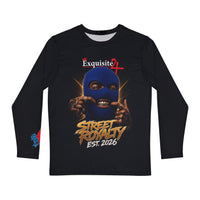 Men's 'Street Royalty Est. 2026' Blue Mask Long Sleeve Shirt