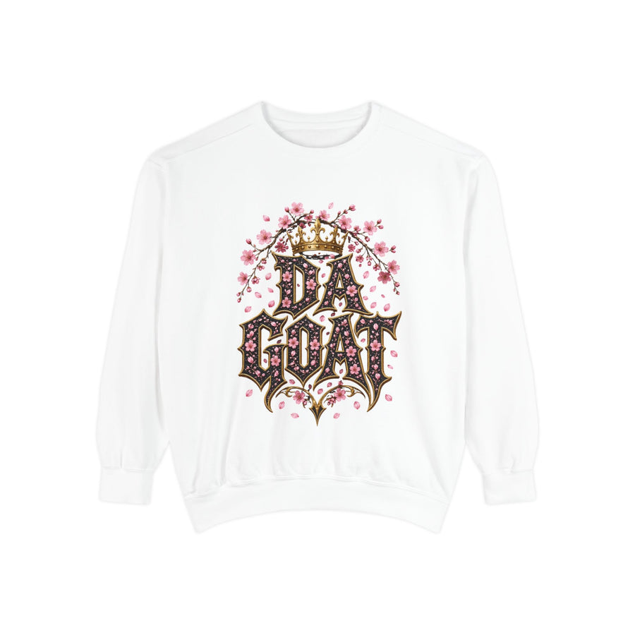 "DA GOAT" Floral Women's Graphic Sweatshirt