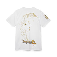 Gold Minimalist Lion Profile Tee
