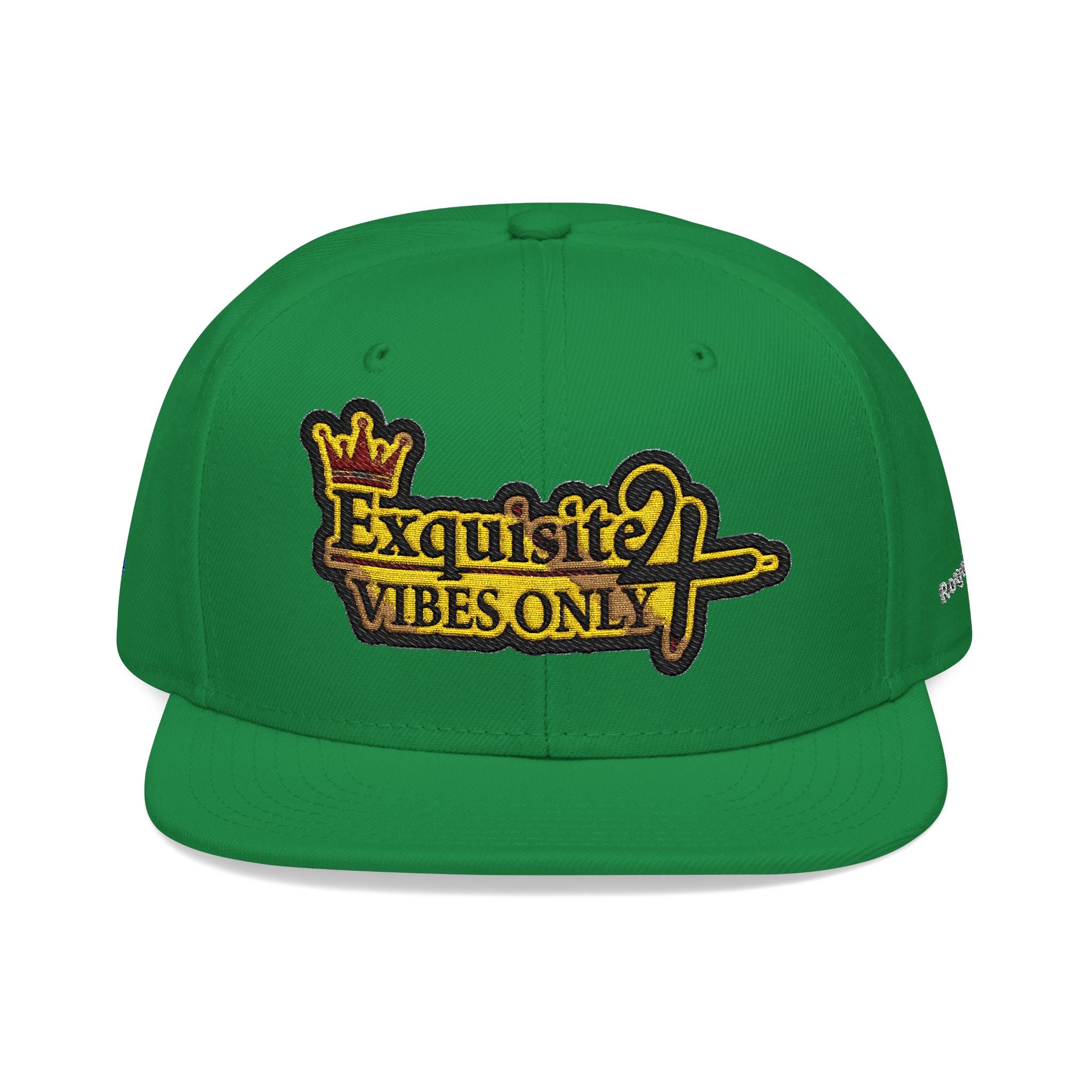Exquisite 24 VIBES ONLY Embroidered Snapback Hat — Vintage Script Logo Streetwear Cap