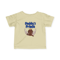 Infant Tee — "Daddy's Prince" Baby T‑Shirt with Crowned Angel Design