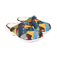 Abstract Geometric EVA Foam Clogs