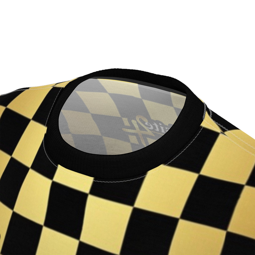 Exquisite 24 Gold Checkerboard Tee
