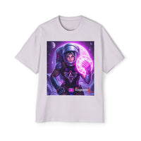 Astronaut Warrior Tee — Neon Space Mage Graphic T-Shirt