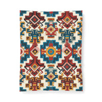Boho Geometric Cotton Comforter — Southwestern Aztec Pattern Bedspread