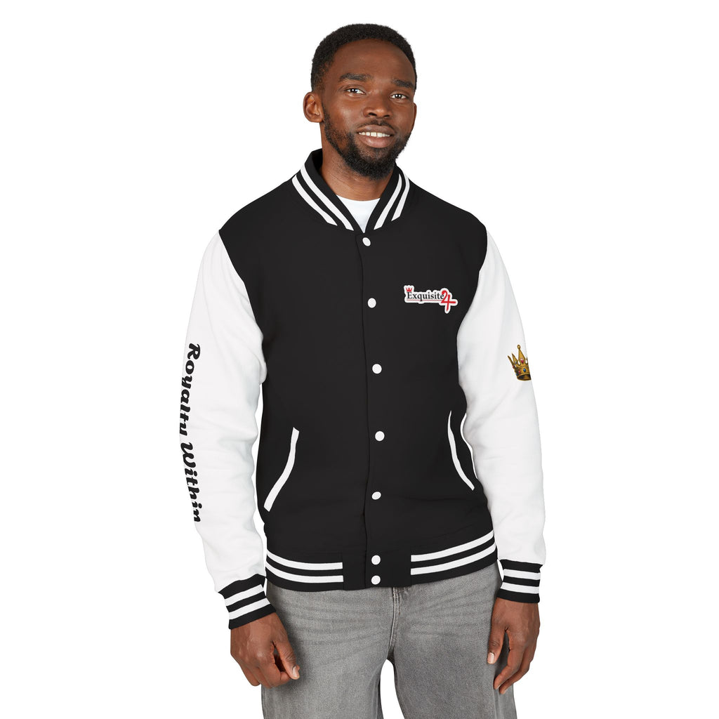 Exquisite 24 Royalty Within Emblem Varsity Jacket