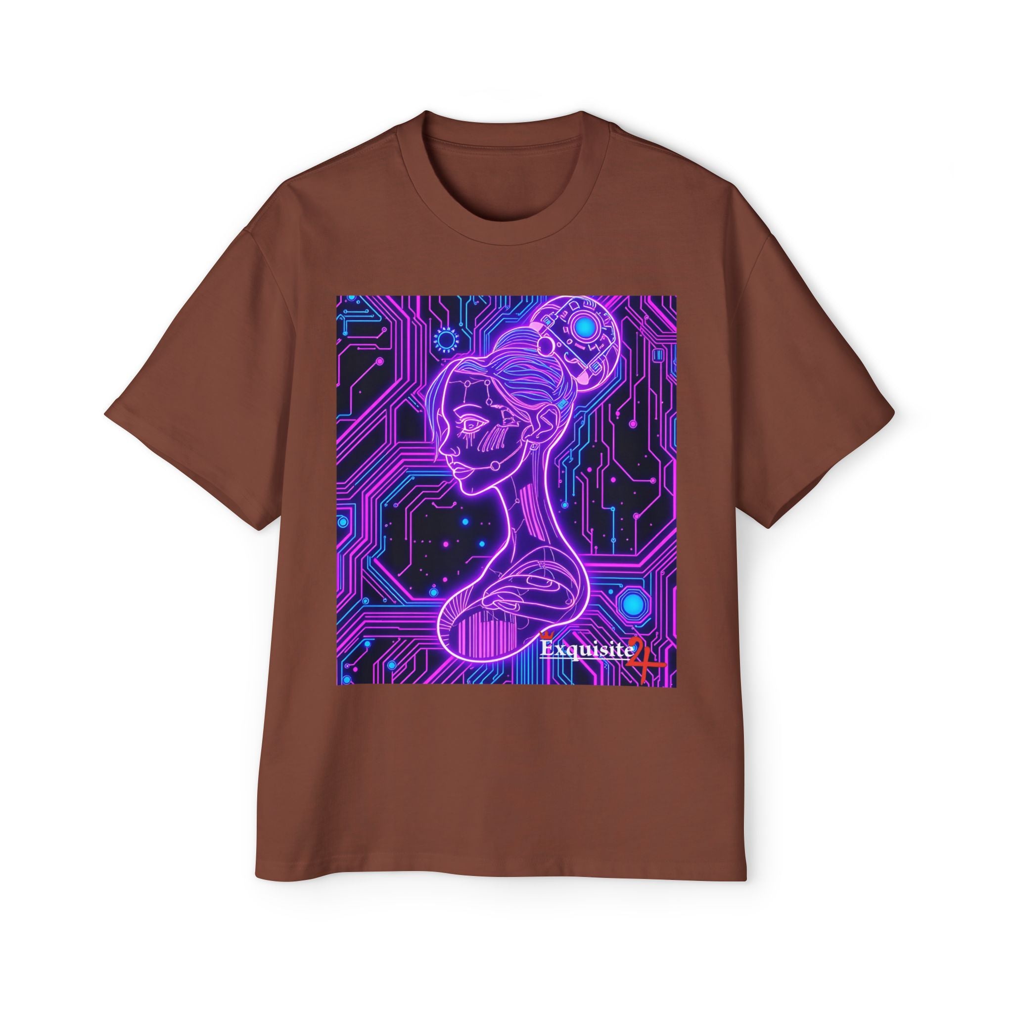 Cyberpunk Goddess Graphic Tee Oversized Men's T-Shirt