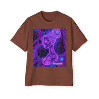Cyberpunk Goddess Graphic Tee Oversized Men's T-Shirt