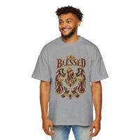 Paisley "BLESSED" Oversized Graphic Tee