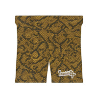 Snake Print Biker Shorts