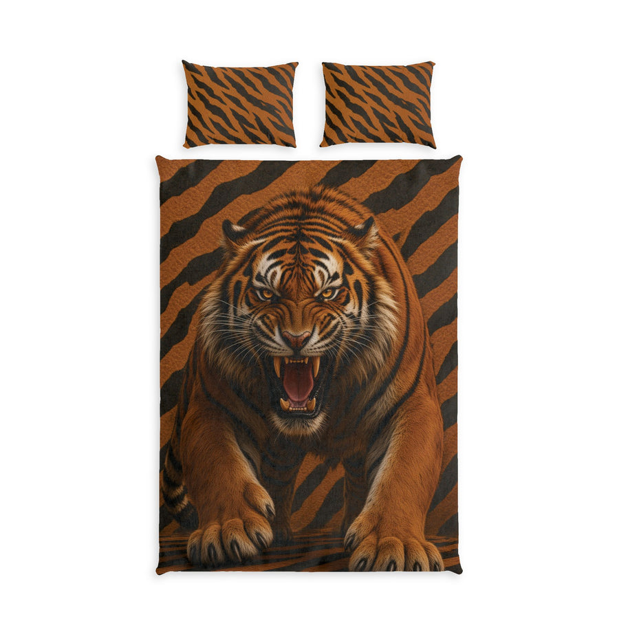 Tiger Strike Cotton Duvet Cover Set