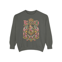 "BLESSED" Floral Angel Women's Sweatshirt