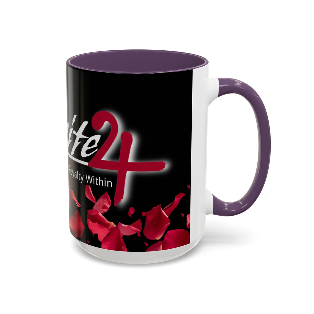 Exquisite 24 Rose Coffee Mug — 'Feel The Royalty Within' (11/15oz)