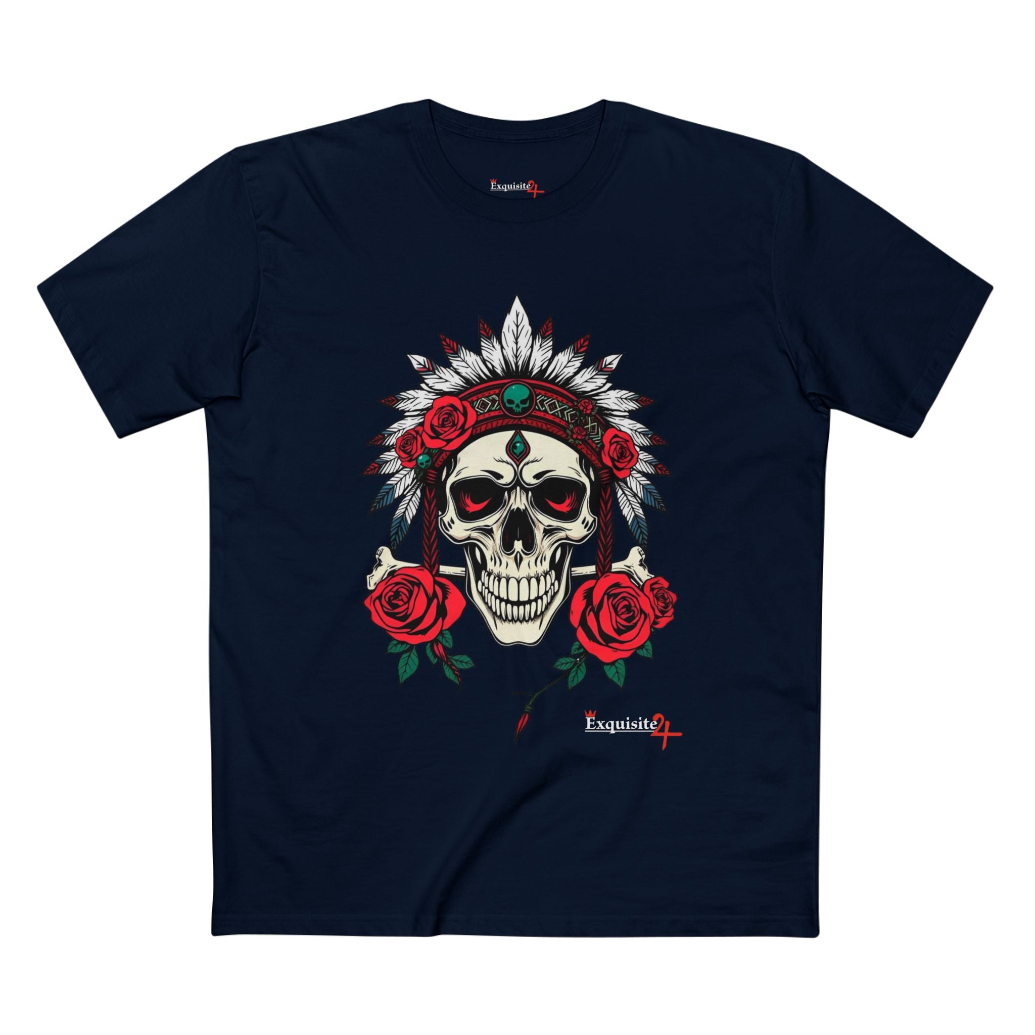 Rose Warrior Skull Graphic Tee