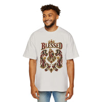 Paisley "BLESSED" Oversized Graphic Tee