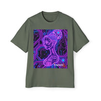 Cyberpunk Goddess Graphic Tee Oversized Men's T-Shirt