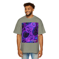 Cyberpunk Goddess Graphic Tee Oversized Men's T-Shirt