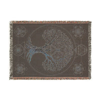 Tree of Life Metatron Woven Blanket